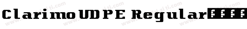 ClarimoUDPE Regular字体转换